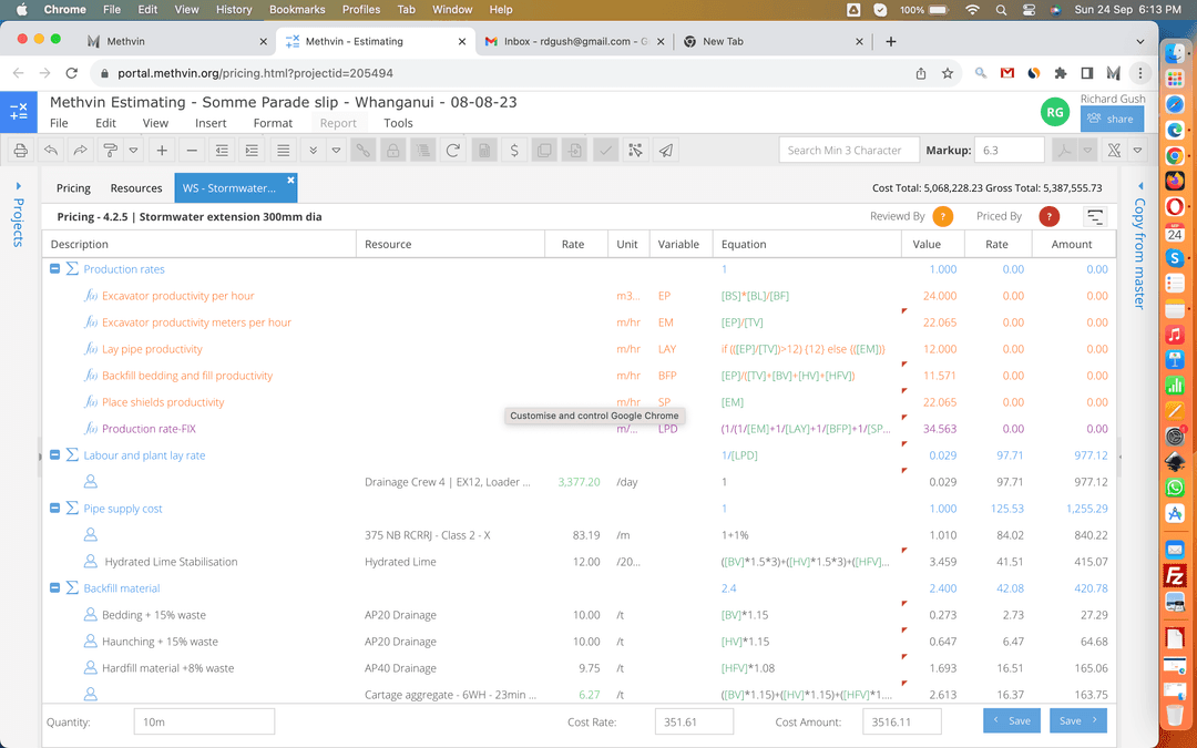 Methvin | Estimating Software